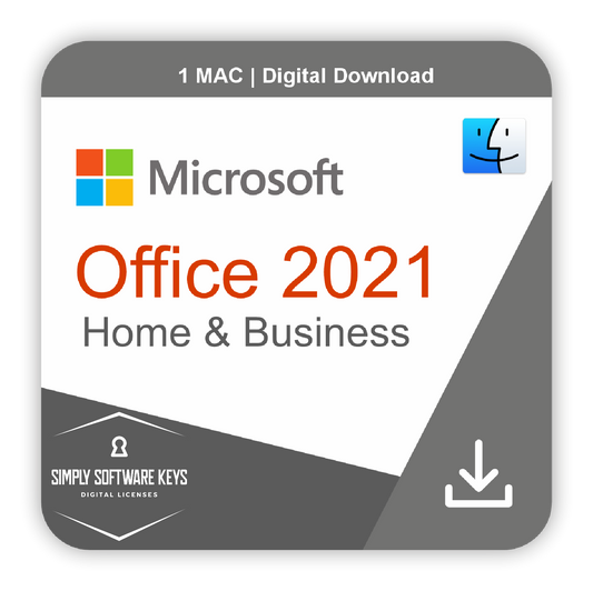 Office 2021 Home & Business for Mac | Digital License | Retail