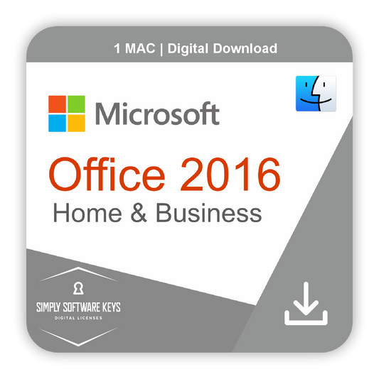 Office 2016 Home & Business for Mac | Digital License | Retail