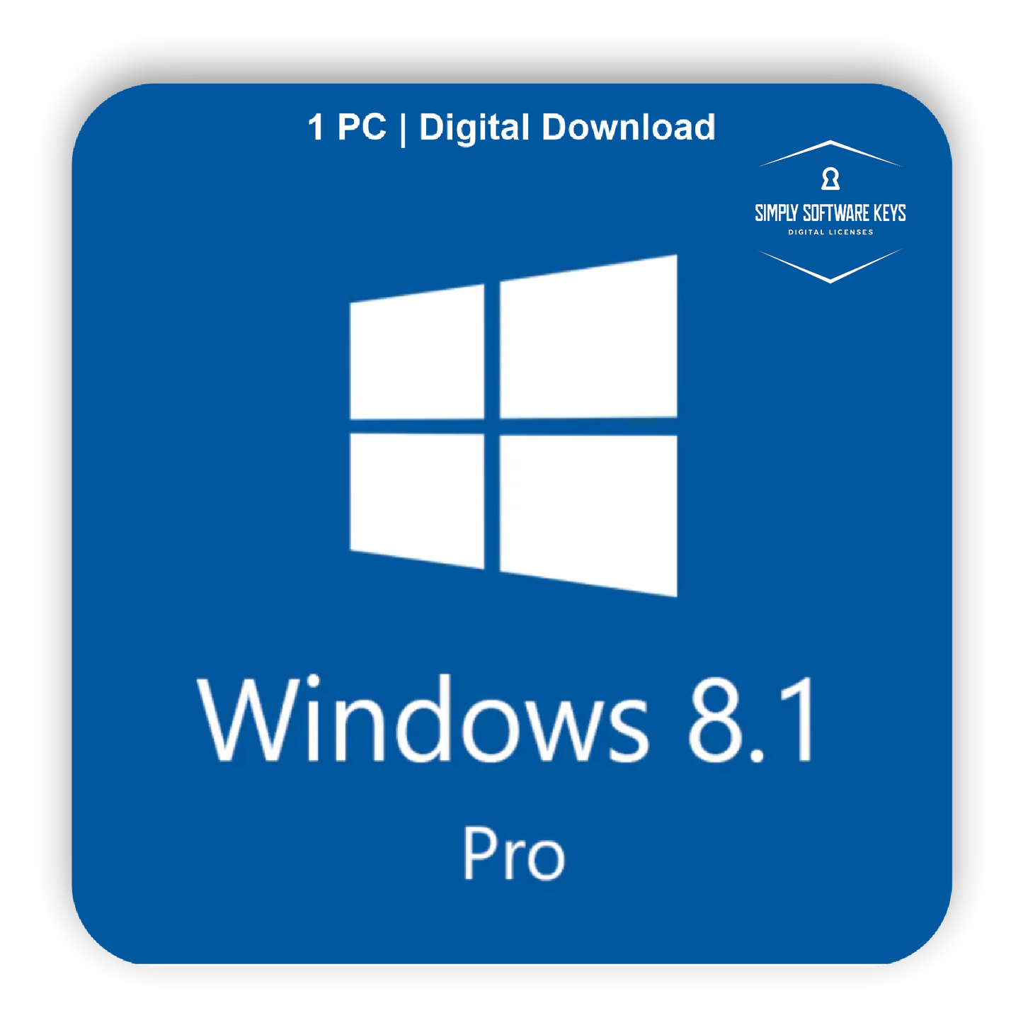 Windows 8.1 Professional | 32bit/64bit | 1 PC activation key | ESD